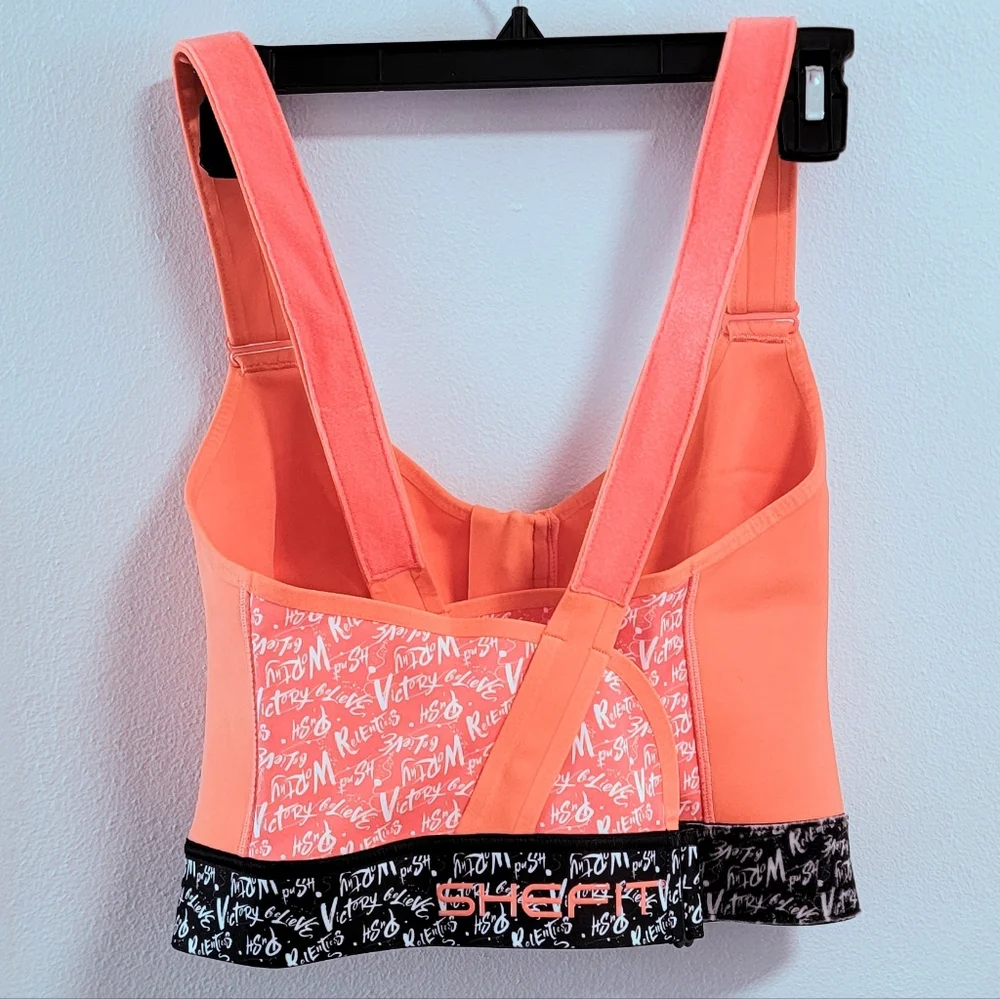 NWOT 5 Luxe SHEFIT Flex Sports Bra Pad Free Workout Curvy Busty Adjustable Plus - Picture 2 of 5